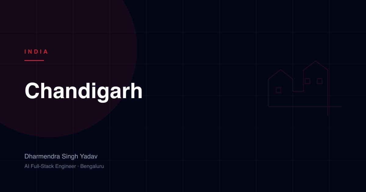 Chandigarh — full-stack and AI development by Dharmendra Singh Yadav