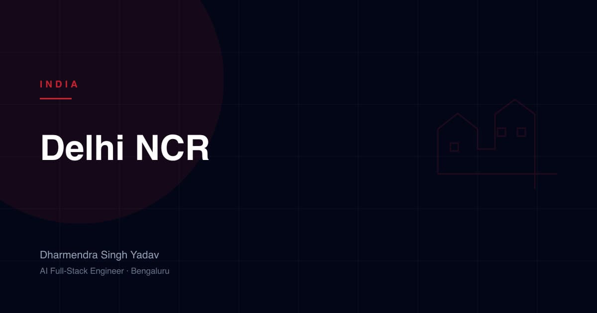 Delhi NCR — full-stack and AI development by Dharmendra Singh Yadav