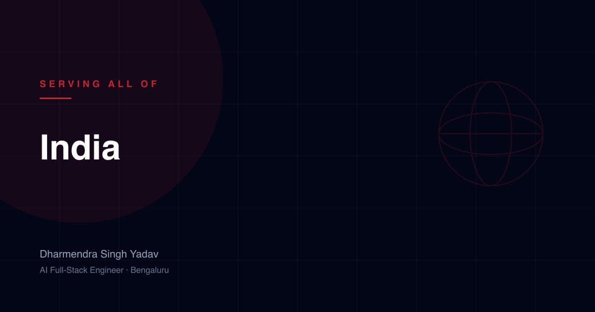 India — full-stack and AI development by Dharmendra Singh Yadav