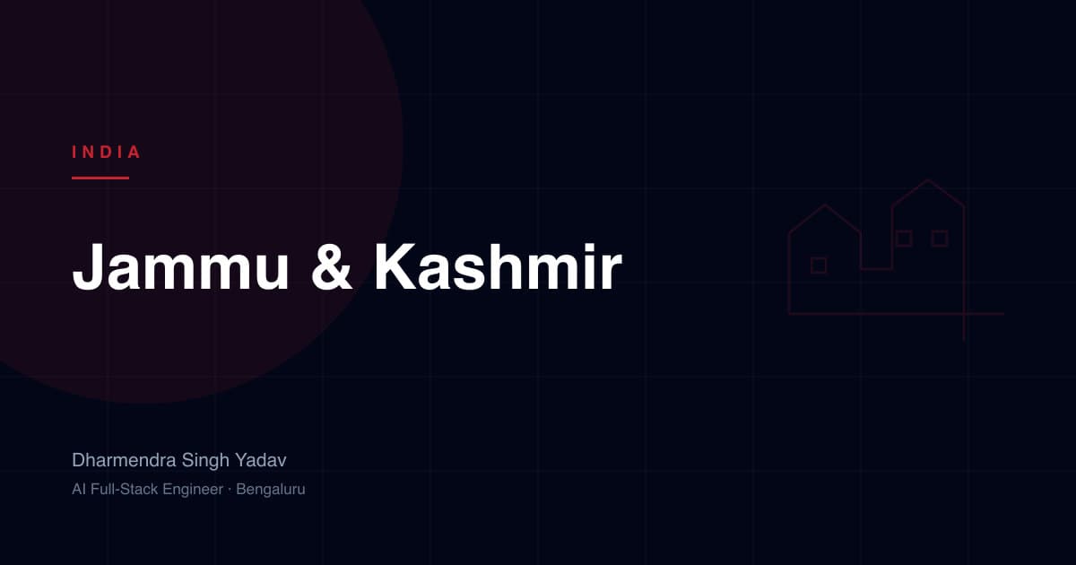 Jammu & Kashmir — full-stack and AI development by Dharmendra Singh Yadav