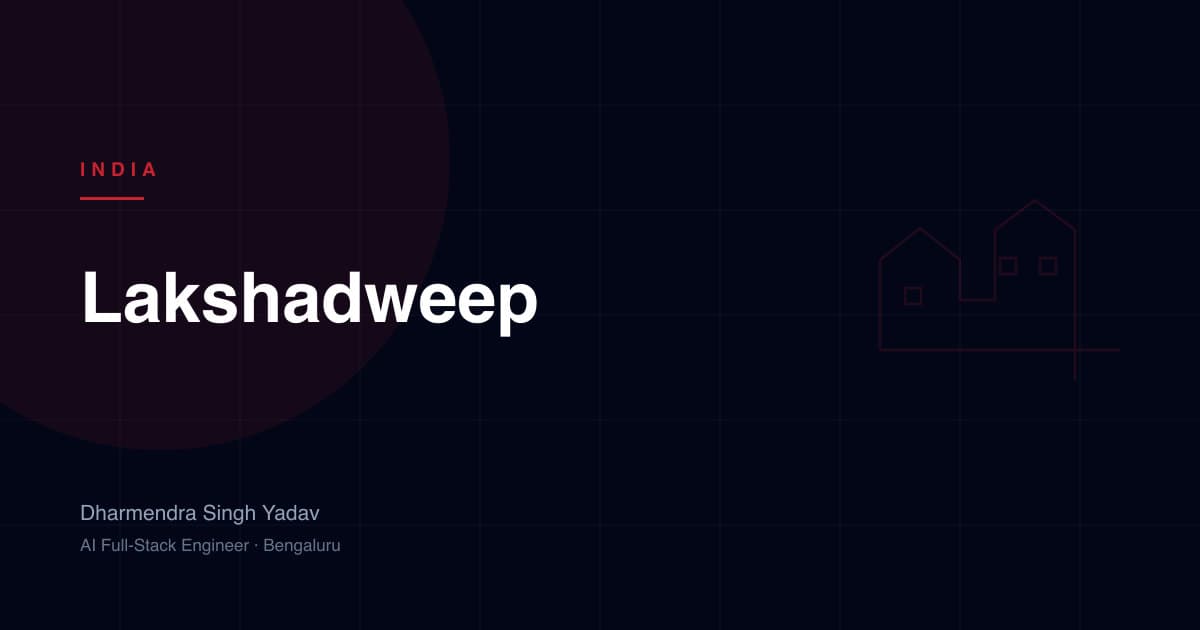 Lakshadweep — full-stack and AI development by Dharmendra Singh Yadav