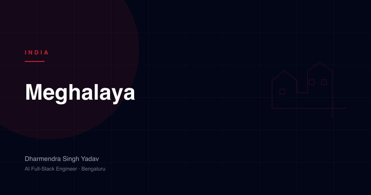 Meghalaya — full-stack and AI development by Dharmendra Singh Yadav