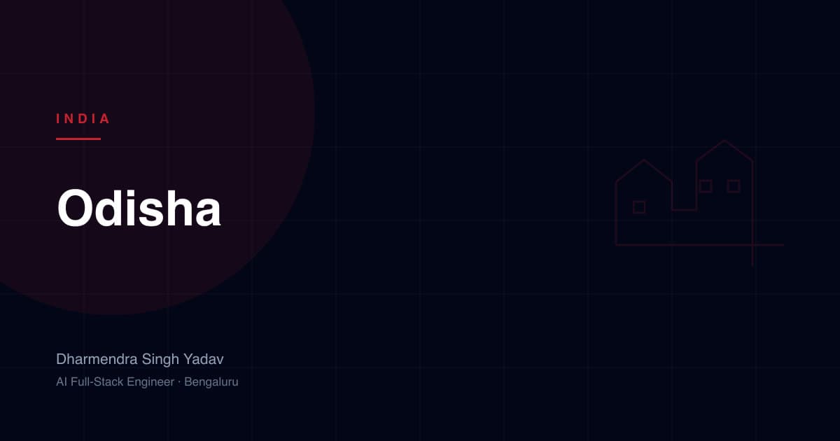 Odisha — full-stack and AI development by Dharmendra Singh Yadav