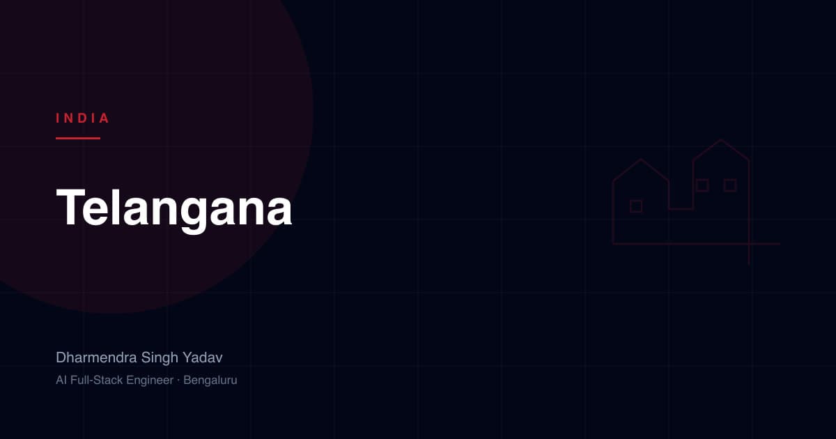 Telangana — full-stack and AI development by Dharmendra Singh Yadav