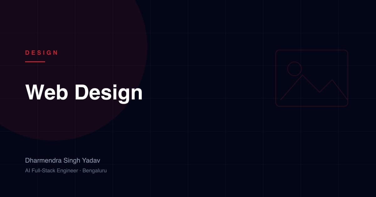 Web Design (UI/UX) — service offered by Dharmendra Singh Yadav